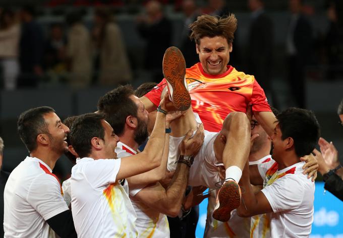 David Ferrer se lahko pohvali s 27 turnirskimi zmagami, a tako kot Čeh nima turnirja v grand slam. Še najbližje je bil leta 2013 na OP Pariza. Tako kot Čeha je v finalu premagal Nadal. | Foto: Reuters