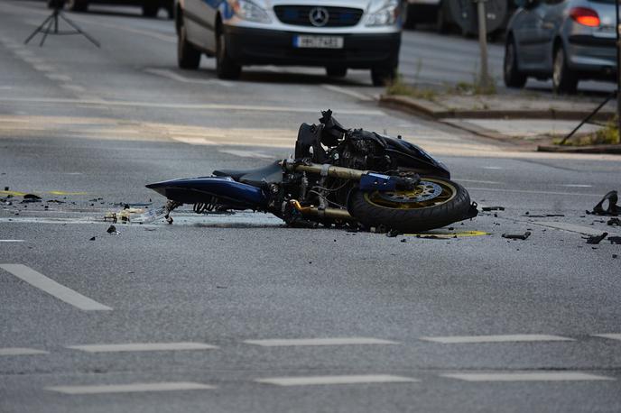 Nesreča motorja, motorist | Foto Pixabay