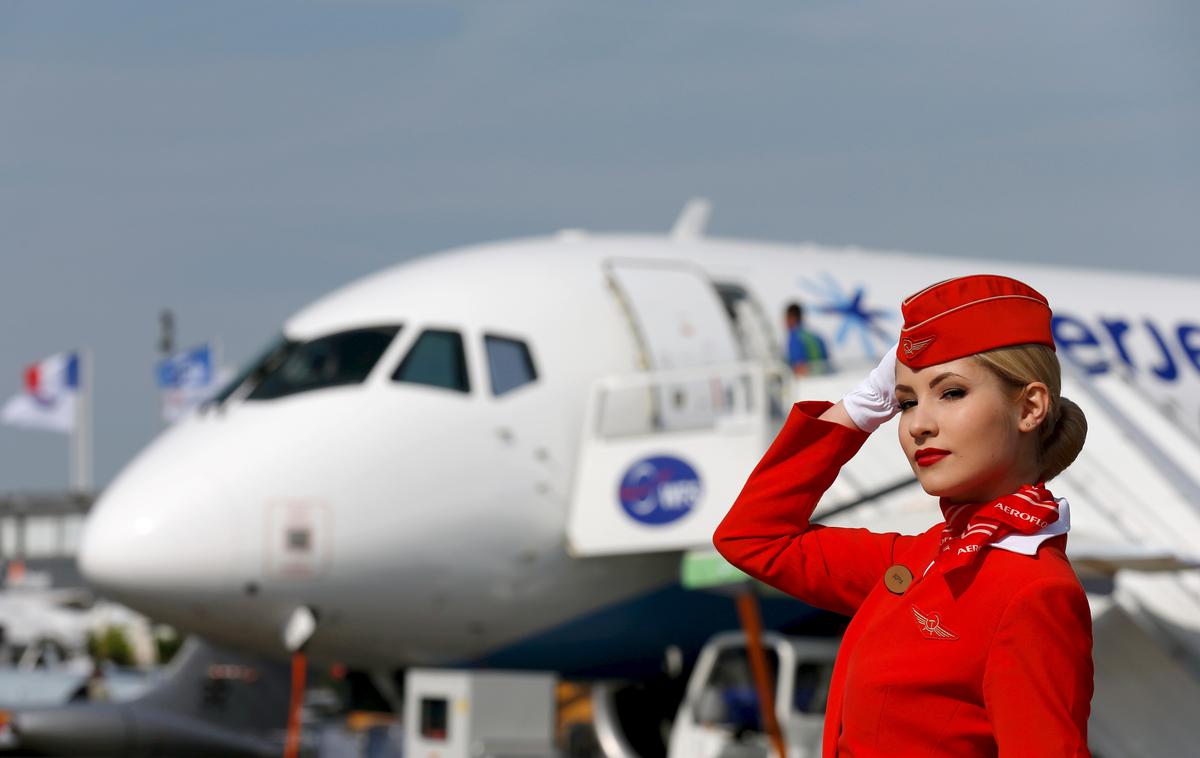 Ruski letalski prevoznik Aeroflot | Ruski letalski prevoznik Aeroflot. Fotografija je simbolična. | Foto Reuters