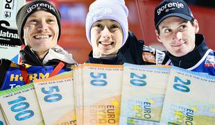 Zaslužki skakalcev: Domen Prevc razred zase, Nika Prevc ostaja žal močno podplačana