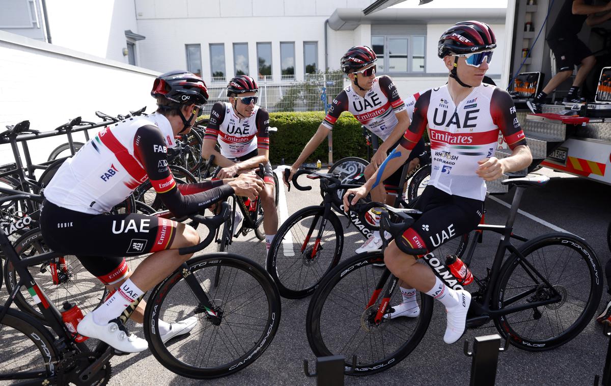 Tadej Pogačar, UAE Emirates, TDF22 | Ekipo UAE Emirates bo okrepil avstrijski kolesar Felix Grossschartner. | Foto Reuters