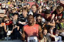 Usain Bolt v Ostravi 9,98; Slovenec le za olimpijskim in svetovnim prvakom (video + foto)