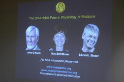 Nobelova nagrada za medicino odkritju "notranjega GPS-a" v možganih