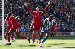 Hladen tuš za Liverpool, Benjamin Šeško spet s klopi, a tokrat ni zadel