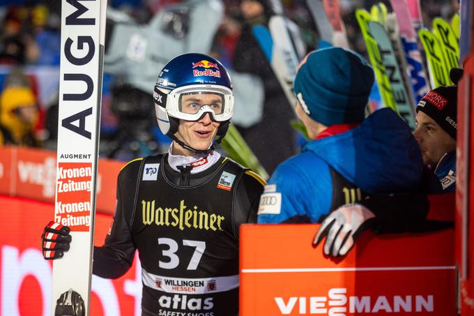 Daniel Tschofenig je na uvodni tekmi novoletne turneje zasedel tretje mesto. | Foto: Guliverimage