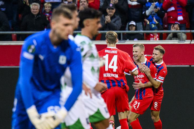 Olimpija je leta 2024 namučila Heidenheim, a po trdem boju izgubila z 1:2. | Foto: Guliverimage