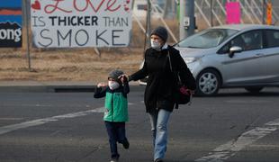 Najslabši zrak na svetu zaradi požarov dihajo tudi Slovenci v Kaliforniji