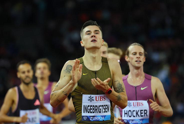 Jacob Ingebrigtsen je bil poražen. | Foto: Reuters