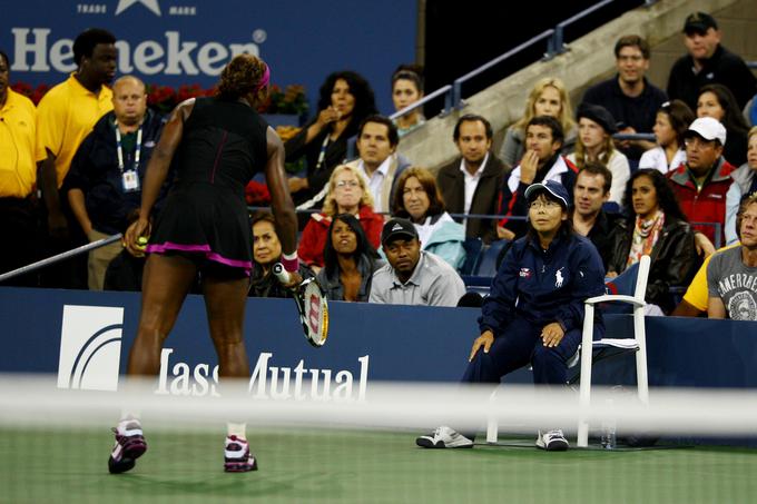 Leta 2009 je Serena Williams na OP ZDA povsem izgubila živce. | Foto: Guliverimage/Getty Images