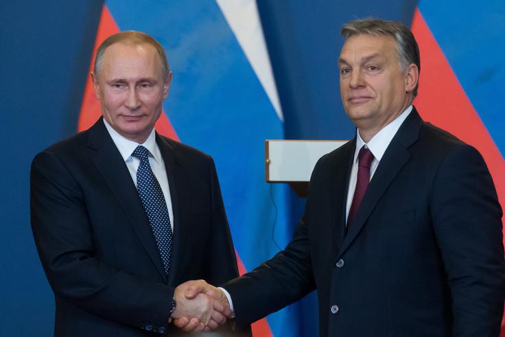 Madžarska in Rusija sta tesno povezani – tako zaradi ideoloških sorodnosti Orbanove in Putinove oblasti kot tudi zaradi velike madžarske energetske odvisnosti od Rusije. | Foto: Guliverimage