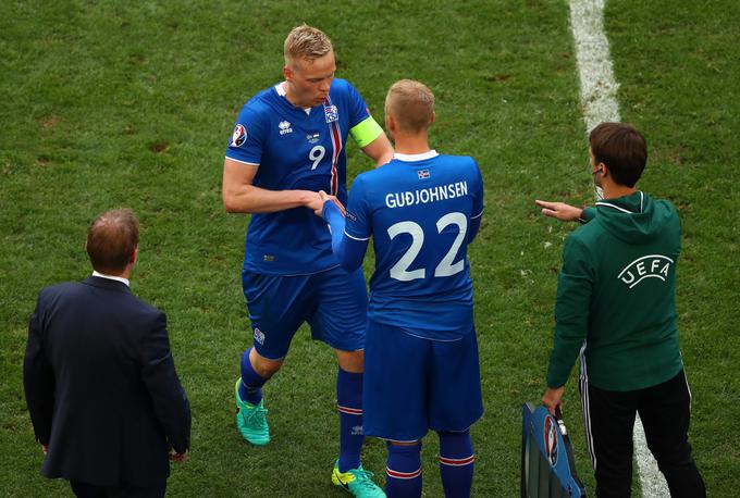 Za Islandijo je dosegel že 21 golov. Za rekorderjem Eidurjem Gudjohnsonom zaostaja le še za pet. | Foto: 