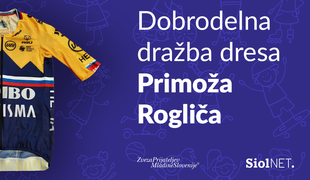 Pravila dobrodelne dražbe: Šampionska majica z avtogramom Primoža Rogliča
