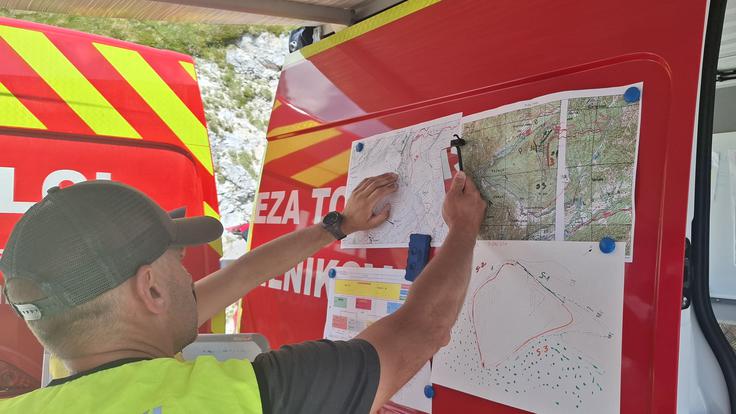 Požar na Planji | Foto: Gasilska zveza Bovec