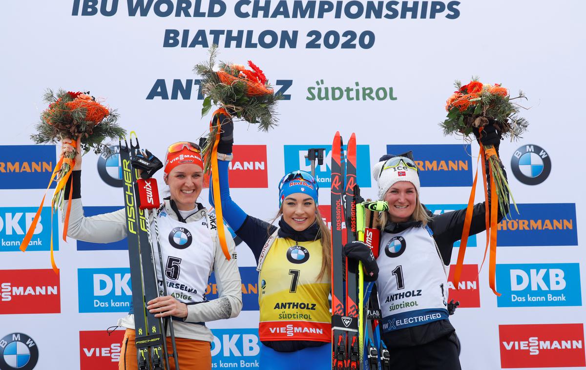 Dorothea Wierer | Dorothea Wierer je v domovini postala svetovna prvakinja v zasledovanju. | Foto Reuters