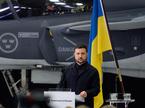Volodimir Zelenski in JAS 39 gripen