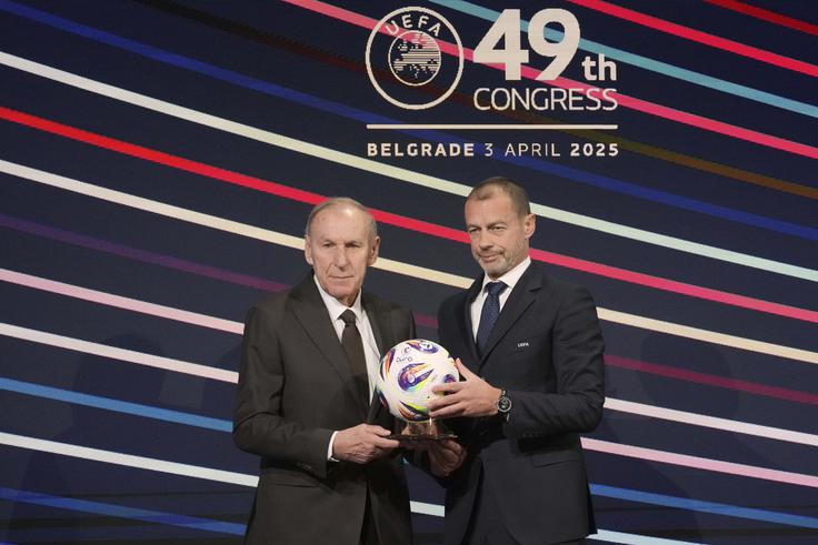 "Velikokrat slišim, da se Uefa preveč osredotoča na zaslužek. A nismo brezčuten stroj za profit. Smo čudo za zbiranje denarja in distribucijo tega. In to z zavestjo:" | Foto: Guliverimage