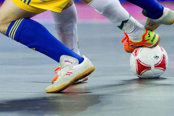 Futsal Žoga | Slovenci so v Brežicah remizirali s Hrvati. | Foto Vid Ponikvar