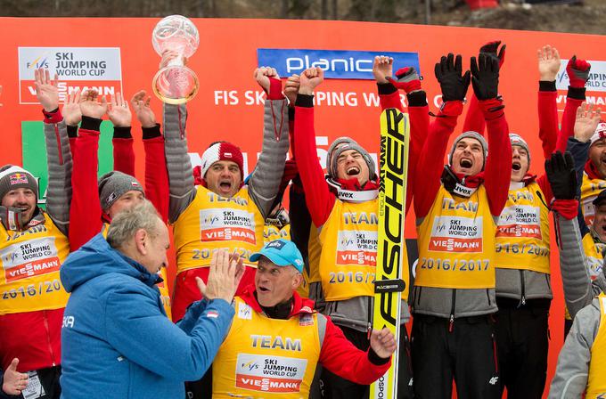 Poljaki so v sezoni 2016/17 osvojili pokal narodov. Drugo mesto so osvojili Avstrijci, tretje pa Nemci. | Foto: Vid Ponikvar