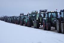 kmetje, protest, Nemčija, blokada, traktor