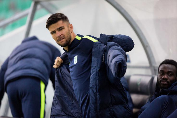 Rok Kronaveter je dobil priložnost v drugem polčasu. | Foto: Žiga Zupan/Sportida