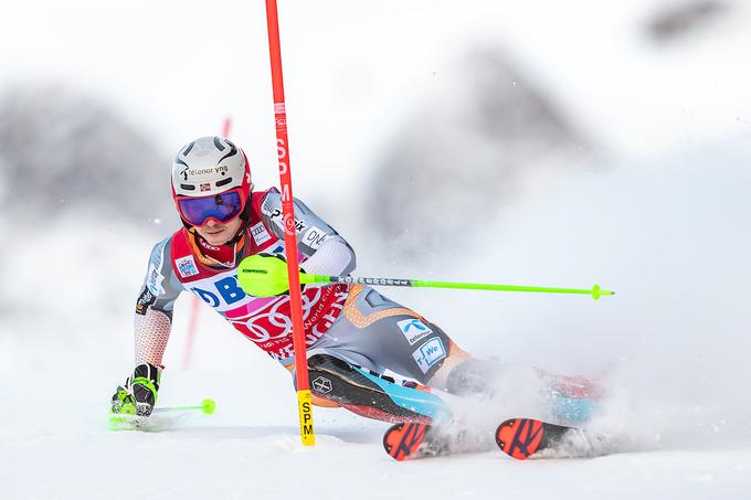 Henrik Kristoffersen ostaja vodilni v slalomskem seštevku, prevzel pa je tudi vodstvo v skupnem seštevku svetovnega pokala. | Foto: Sportida