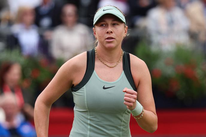 Amanda Anisimova | Druga nosilka turnirja WTA500 v Londonu Amanda Anisimova je začela zanesljivo. | Foto Reuters