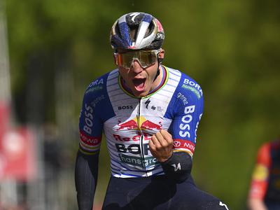 Evenepoel v ciljnem šprintu boljši od Skjelmoseja