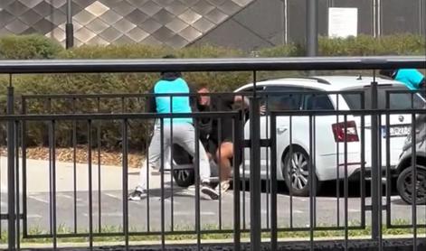 Brutalen pretep pred ljubljansko Alejo #video