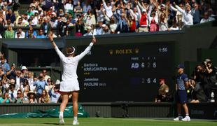 Čehinja Krejčikova uresničila sanje v Wimbledonu