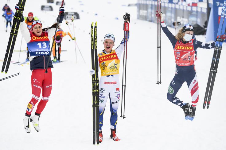Linn Svahn Najboljša trojica. | Foto: Guliverimage/Vladimir Fedorenko