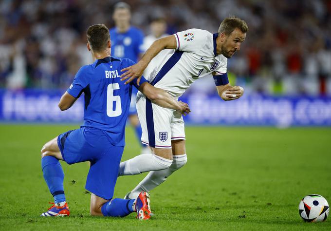 Kapetan angleške reprezentance Harry Kane si na tekmi s Slovenijo ni priigral resnejše priložnosti za zadetek. | Foto: Reuters
