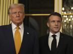 Emmanuel Macron in Donald Trump