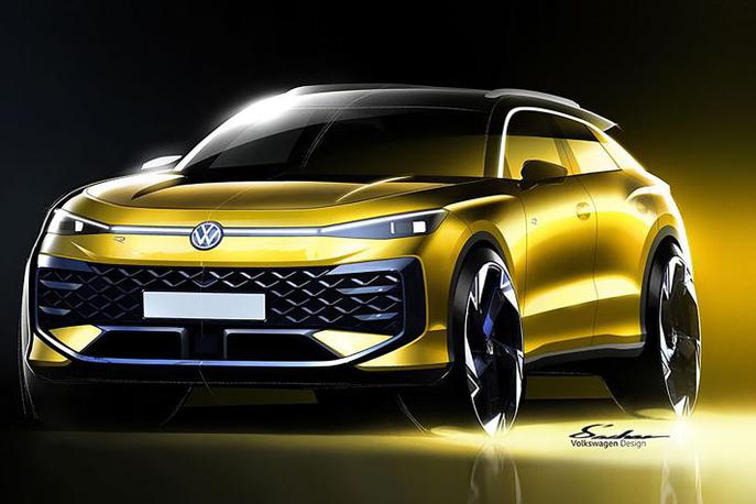 Volkswagen T-roc | Pogled na skico sprednjega dela novega T-roca. | Foto Volkswagen