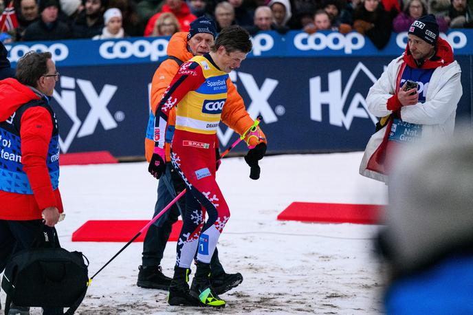 Johannes Hoesflot Klaebo | Johannes Hoesflot Klaebo zaradi posledic padca v soboto ne bo nastopil na kraljevski 50-kilometrski preizkušnji v Holmenkollnu nad Oslom. | Foto Guliverimage