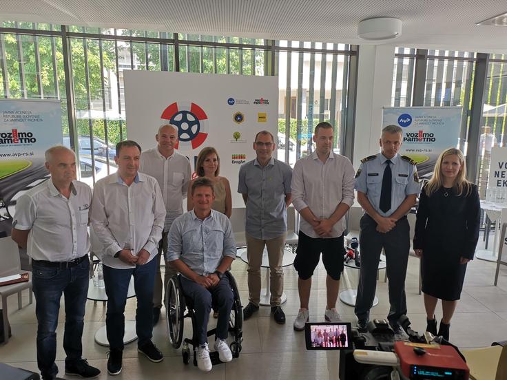 Na tiskovni konferenci so pri AVP in partnerjih akcije Varno v poletje predstavili ukrepe, ki jih bodo izvajali poleti za izboljšanje varnosti na slovenskih cestah. | Foto: Gašper Pirman