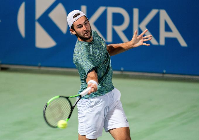 Viktor Đurasović je že z uvrstitvijo v finale na turnirju serije Challenger dosegel uspeh kariere. | Foto: Vid Ponikvar/Sportida