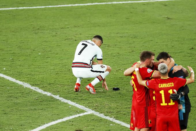 CR7 je branil naslov s Portugalsko, a je v osmini finala doživel poraz proti Belgiji in izpadel iz boja za novo evropsko krono. | Foto: Guliverimage/Vladimir Fedorenko