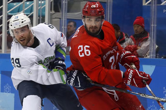 Slovenija Rusija hokej OI | Foto Reuters