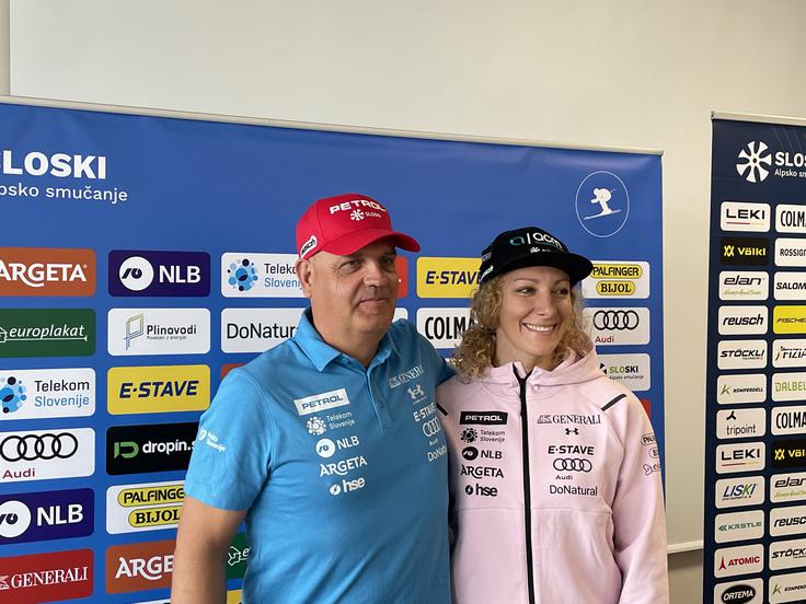 Ilka Štuhec in Denis Šteharnik | Foto: Sportal