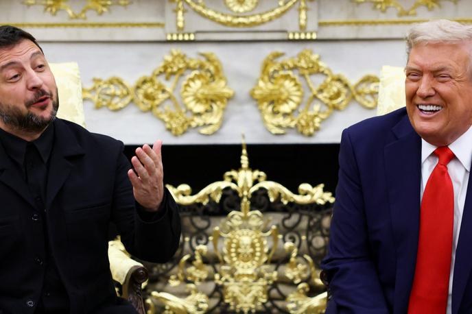 Zelenski, Trump | Tudi tokrat je bila v središču pozornosti obleka ukrajinskega predsednika Volodimirja Zelenskega.  | Foto Reuters