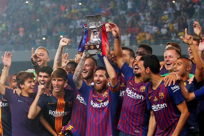 Barcelona Superpokal | Barcelona je lani v dvoboju za španski superpokal premagala Sevillo. | Foto Reuters