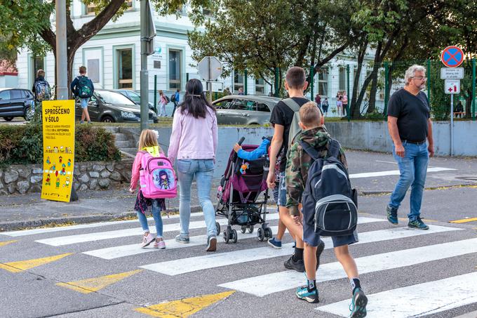 Prostorska analiza je pokazala, da več kot dve tretjini šolarjev živita na območju, od koder lahko pridejo v šolo peš v manj kot 15 minutah. | Foto: Klub Zagon