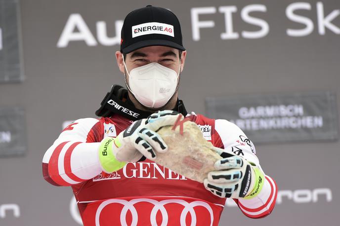 Vincent Kriechmayr | Avstrijec Vincent Kriechmayr je veliki zmagovalec superveleslaloma v Garmischu.  | Foto Guliverimage/Getty Images