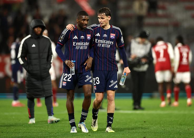 Brest in Lyon sta se v nedeljo zvečer razšla brez zadetkov. | Foto: Reuters