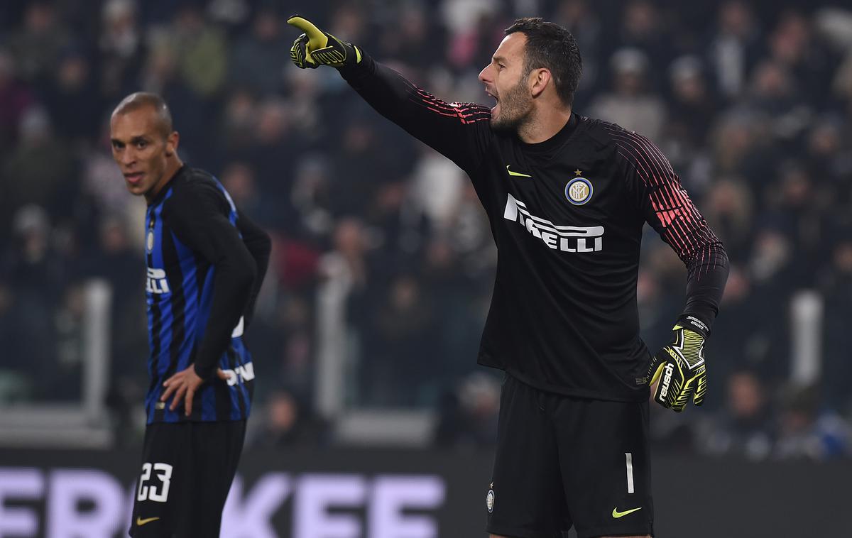 Samir Handanović | Samir Handanović je proti Napoliju spet zaklenil vrata Interja in Milančanom pomagal do velike zmage. | Foto Getty Images