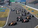 Suzuka štart Oscar Piastri McLaren
