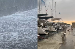 Kar dva hrvaška otoka zadel meteocunami. V BiH zaradi udara strele poginila čreda ovac. #video