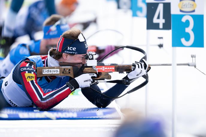 Sturla Holm Laegreid | Norvežan Sturla Holm Laegreid je z zmago na sprinterski tekmi v Oslu dosegel že 12. zaporedno uvrstitev na zmagovalni oder. | Foto Guliverimage