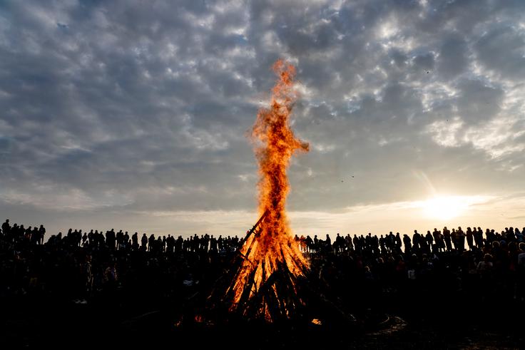 Takole je bilo na praznovanju lani. | Foto: Reuters