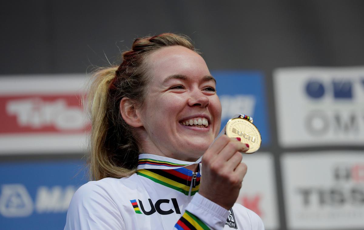 Anne Van Der Breggen | Nizozemka Anna Van Der Breggen (Boels Dolmans) je zmagovalka letošnje izvedbe ženske preizkušnje kolesarske dirke po Italiji. | Foto Reuters